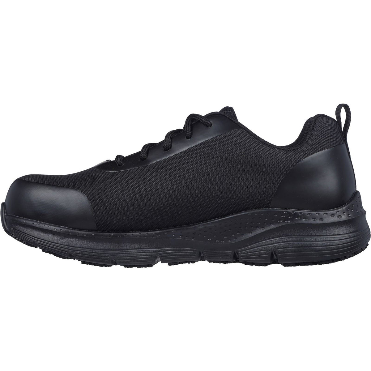 Skechers Workwear Arch Fit SR Ringstap Textile Men's Black Safety Trainers