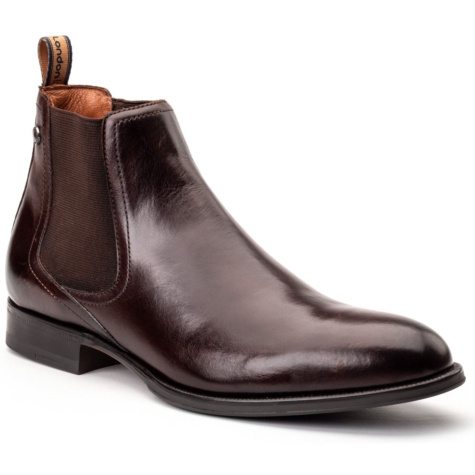 Base London Whittle Leather Men's Burnt Brown Boots