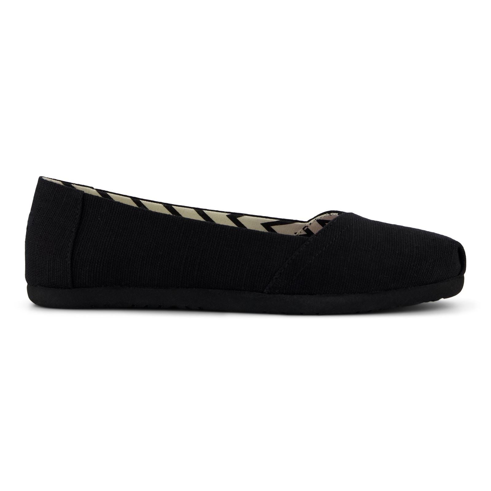 TOMS Alpargata Ballet Textile Women's Black Espadrilles