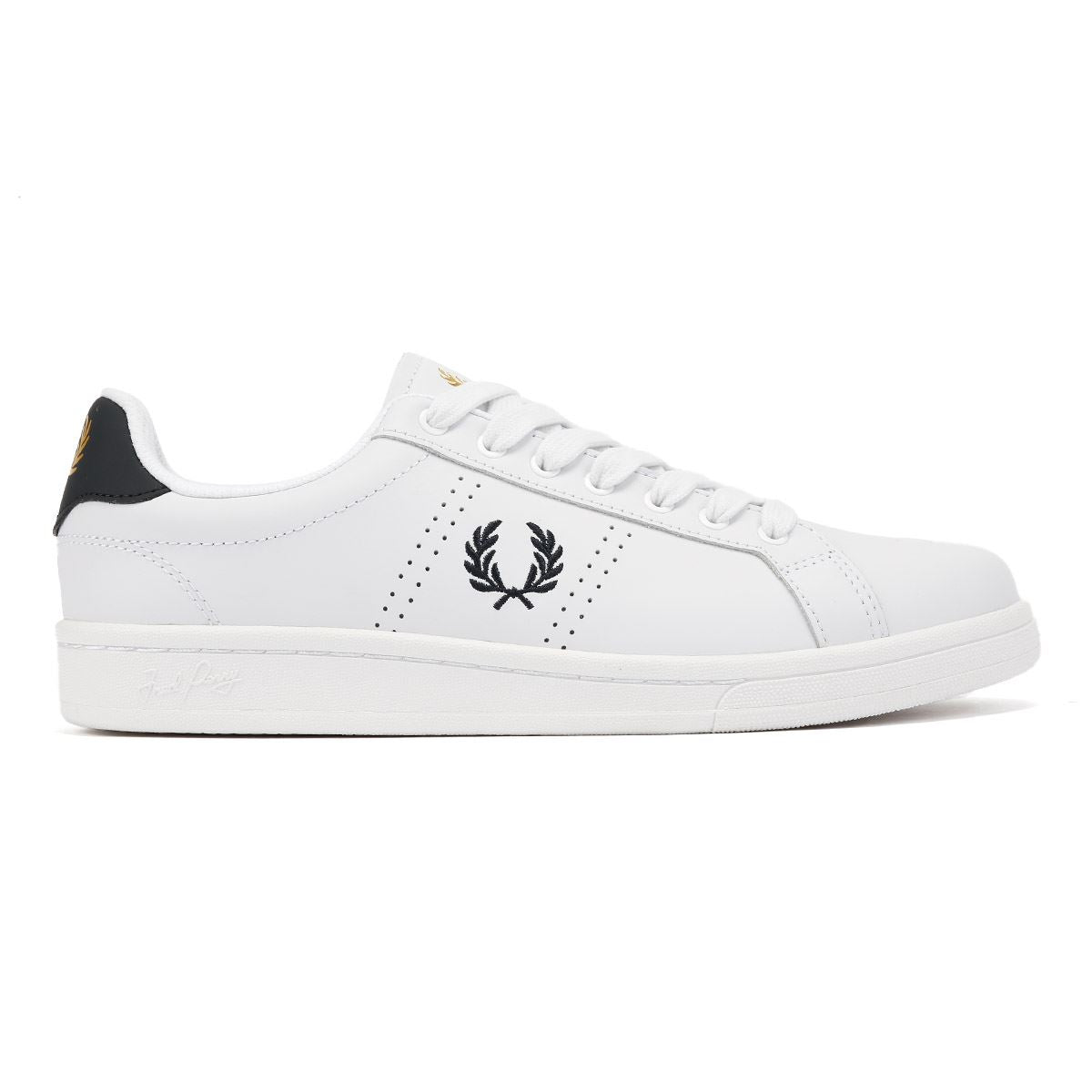 Fred Perry B721 Leather Men's White/Navy Trainers