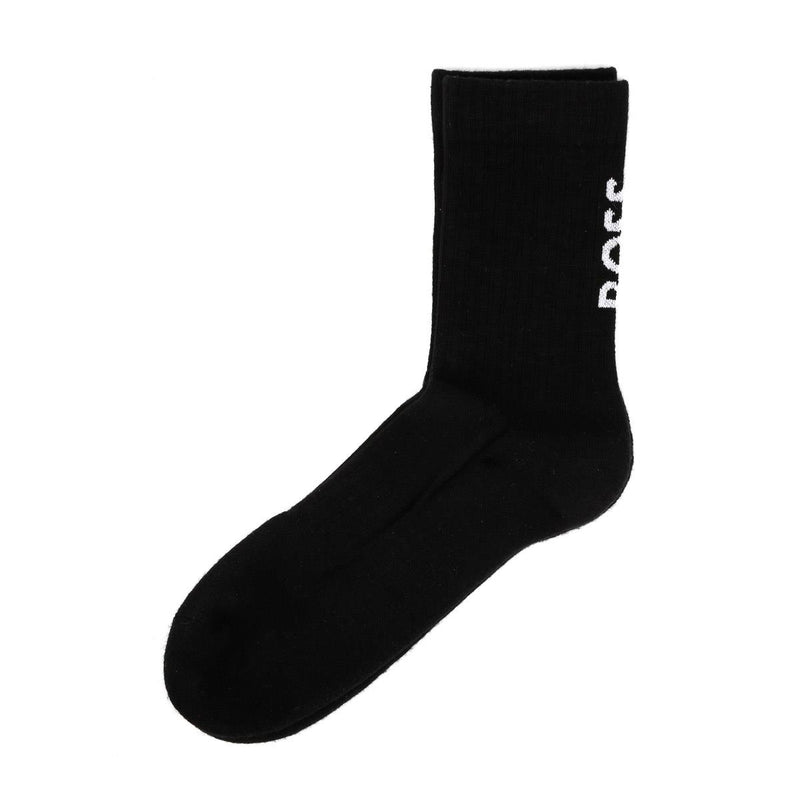 Boss 3 Pack Logo UK 6 - 11 Men's Black / White Calf High Socks