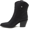 Rocket Dog Feather Synthetic Women's Black Heeled Ankle Boots