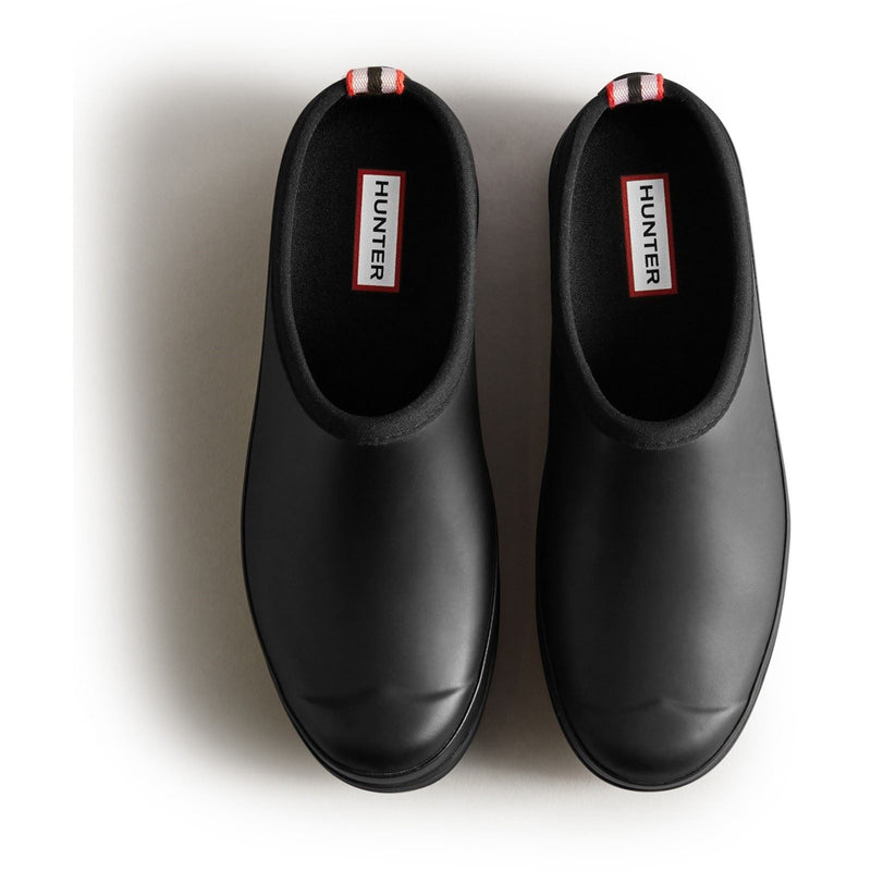Hunter Play Clog Rubber Women's Black Garden Shoes