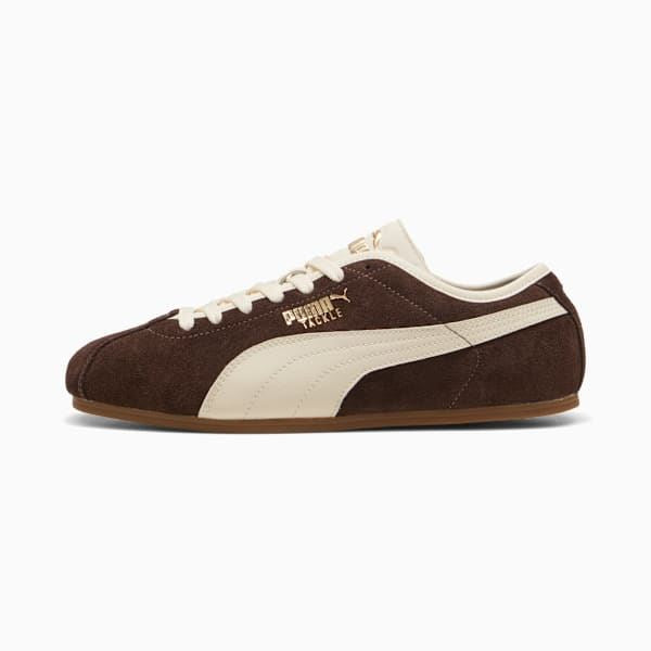 Puma Tackle Suede Chocolate/Alpine Snow Trainers