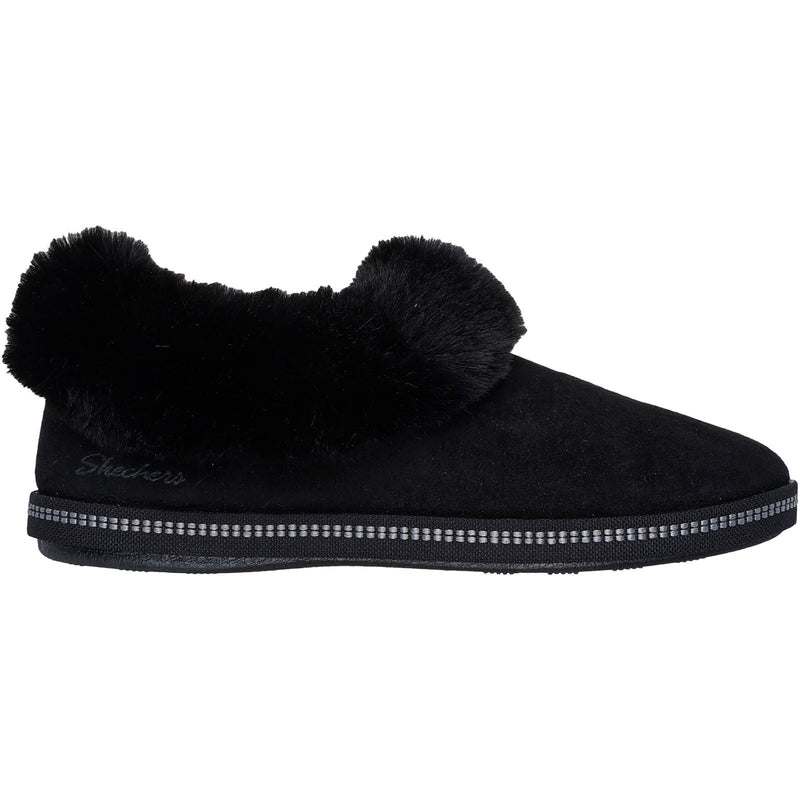 Skechers Cozy Campfire Winter Nights Synthetic Women's Black Slippers