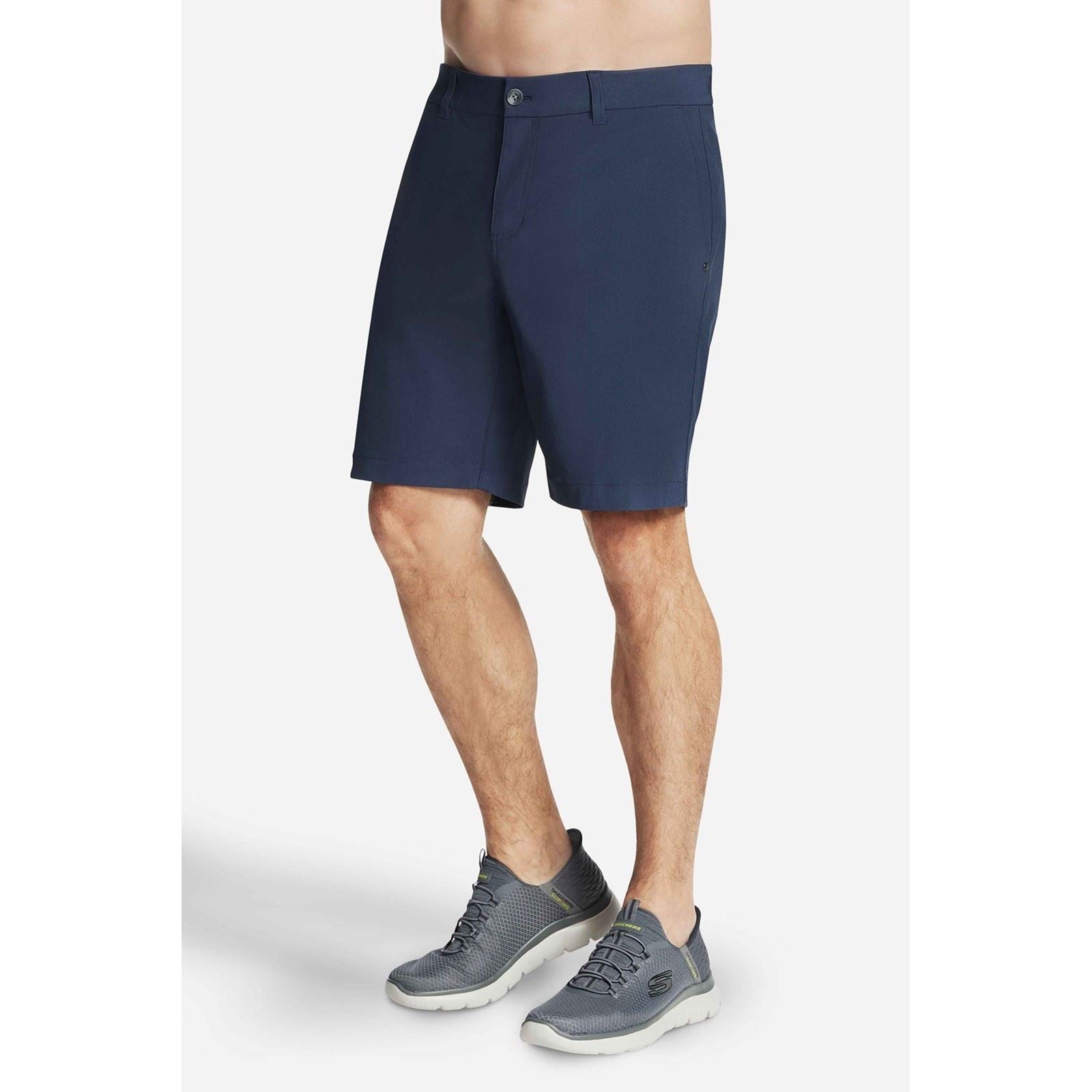 Skechers Premium Everywhere 9 Inch Polyester Men's Grey Knee-Length Shorts