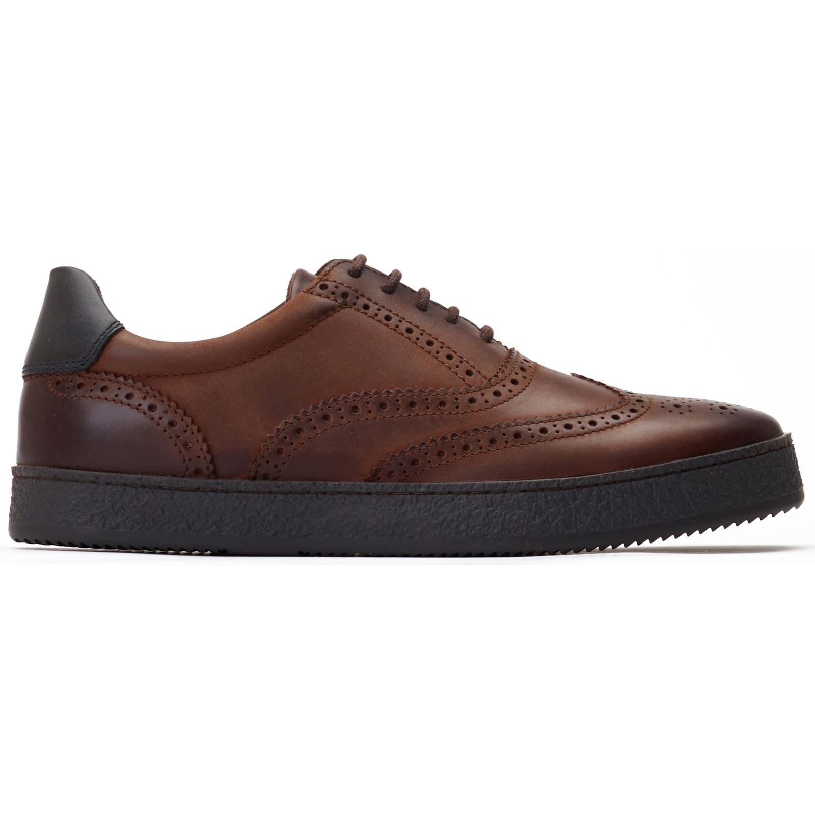 Base London Christo Leather Men's Brown Lace-Up Shoes