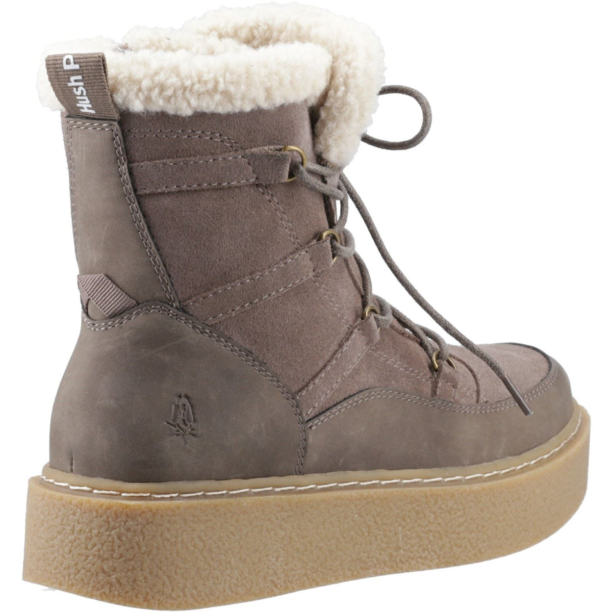 Hush Puppies Bronte Suede Women's Taupe Winter Mid Calf Boots