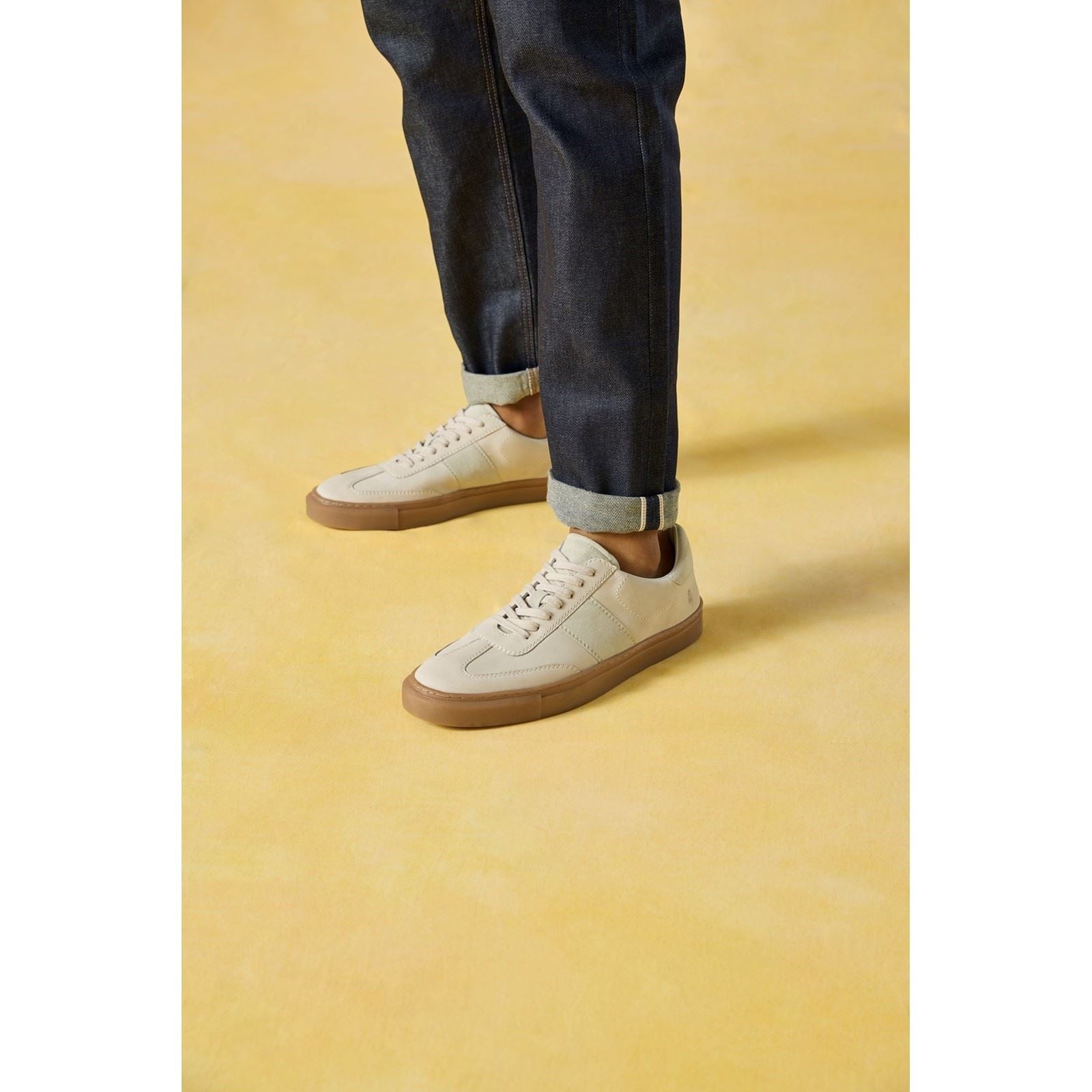 Hush Puppies Riley Suede Men's White Trainers