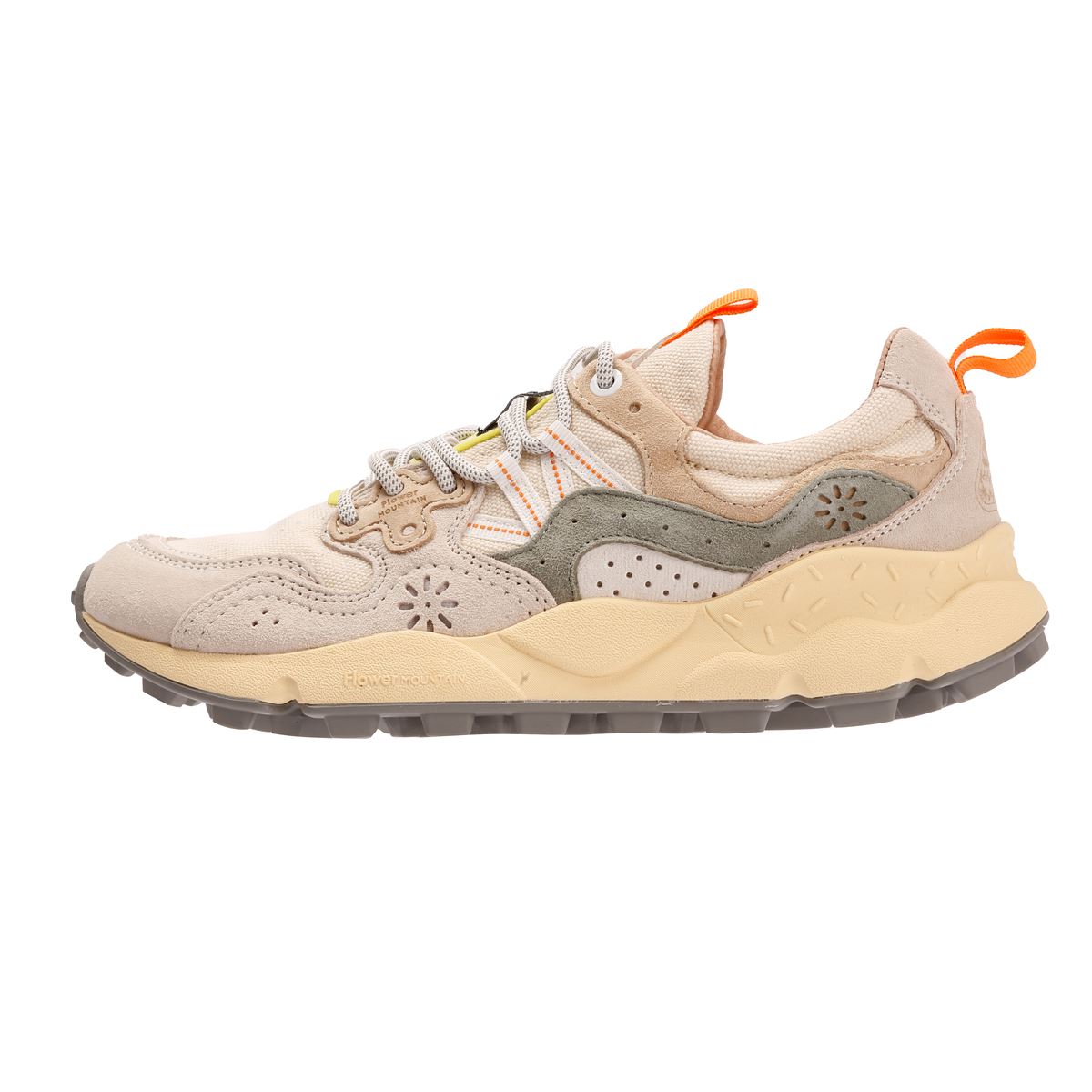 Flower Mountain Yamano 3 Off White/Green Trainers