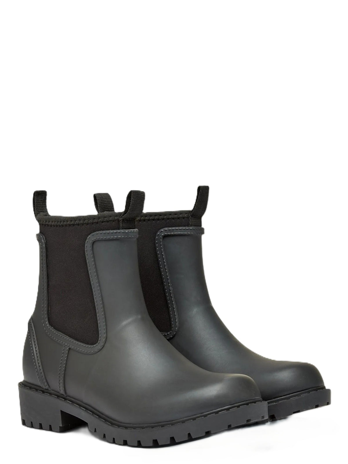 Joules Oakfield Rubber Women's Black Wellington Chelsea Boots