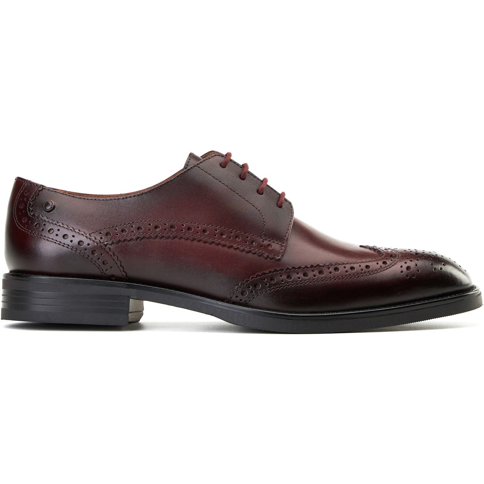 Base London Pocket Leather Men's Bordo Brogues Shoes