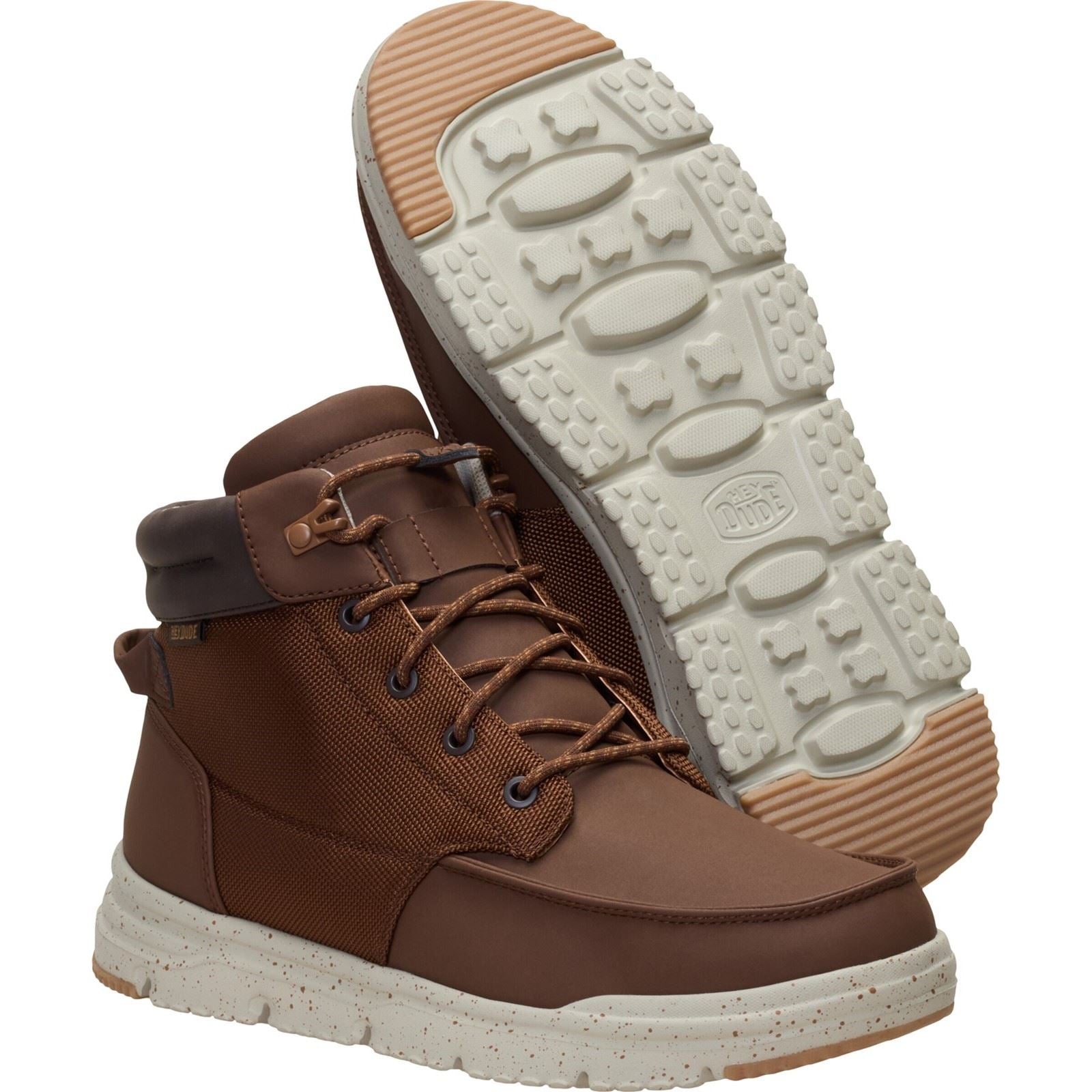 HEYDUDE Bradley II Waterproof Polyurethane Mens Downtown Brown/Multi Ankle Boots