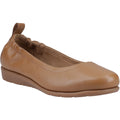 Hush Puppies Skylar Leather Women's Tan Flats