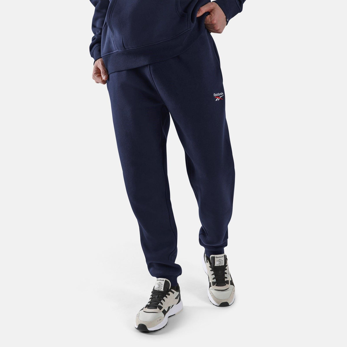 Reebok ID 2-Colour Logo Cuffed Joggers Cotton Men's Blue Joggers