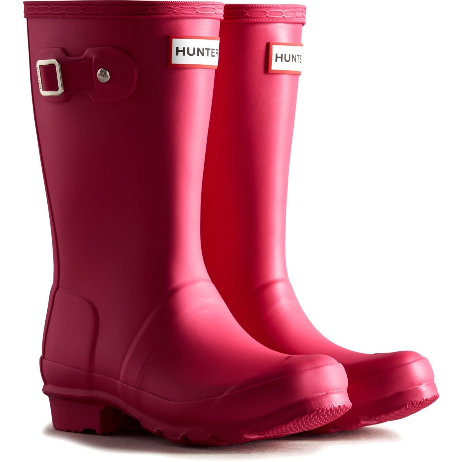 Hunter Junior Originals Boot Rubber Kid's Bright Pink Wellington Boots