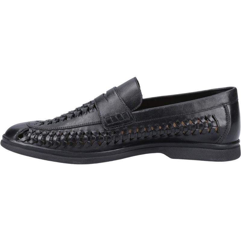 Hush Puppies Bowie Leather Men's Black Loafers