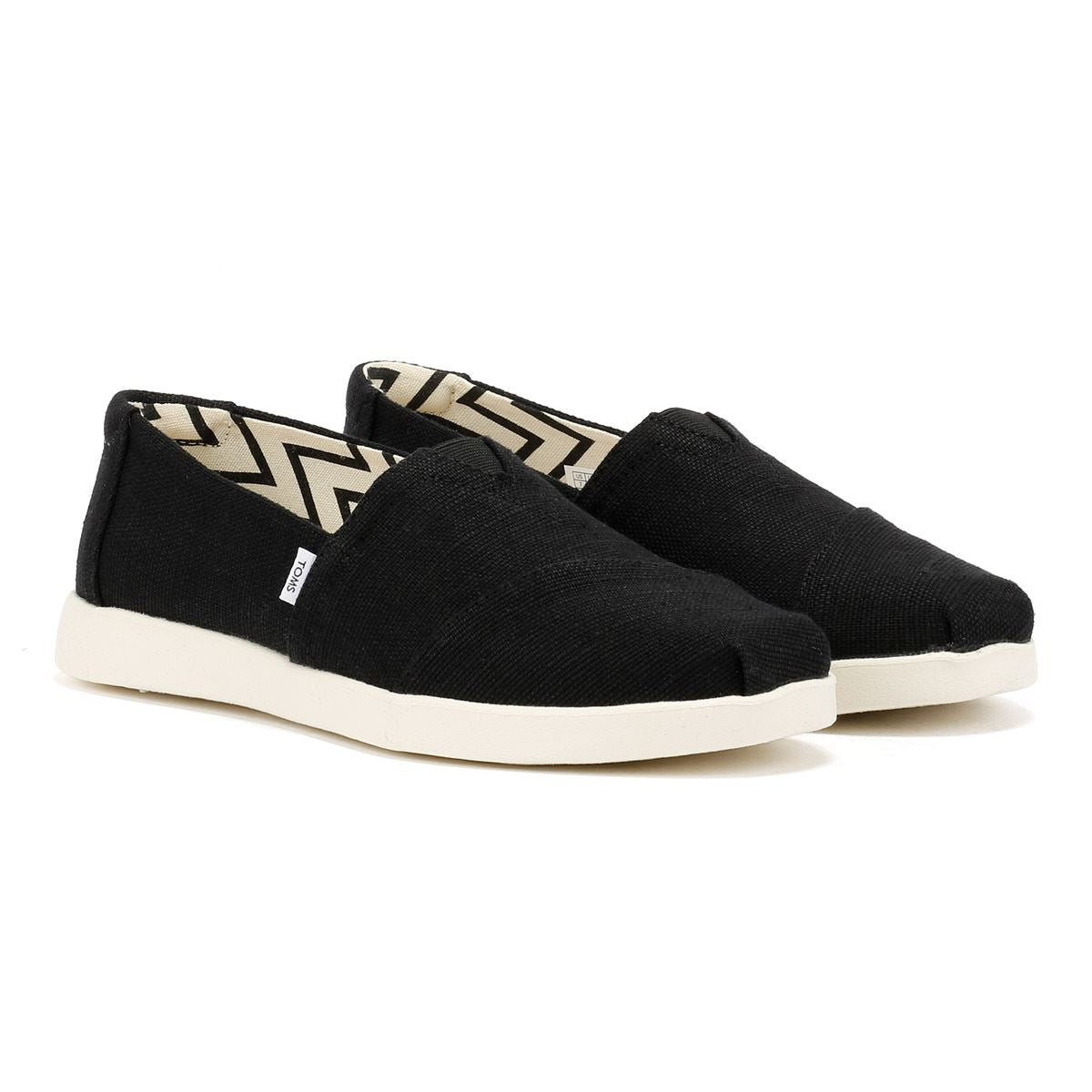 TOMS Alpargata Plus Heritage Canvas Women's Black Espadrilles