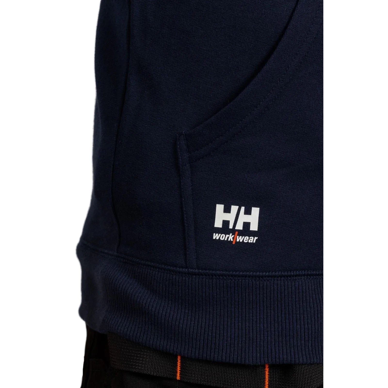 Helly Hansen Workwear Manchester Zip Cotton Men's Blue Hooded Sweatshirt