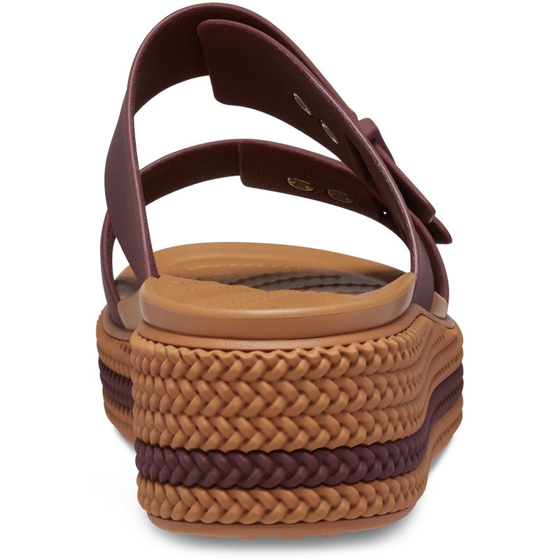 Crocs Brookly Buckle Low Synthetic Women's Dark Clay Sandals