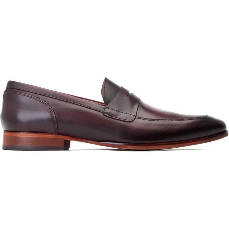 Base London Bruno Leather Men's Bordo Loafers