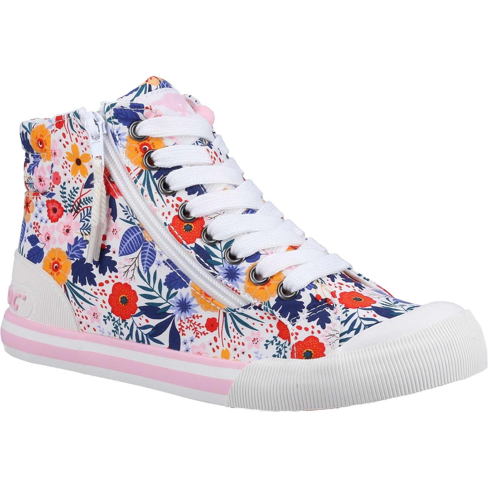 Rocket Dog Jazzin Malden Floral Cotton Women's White/Multi Trainers