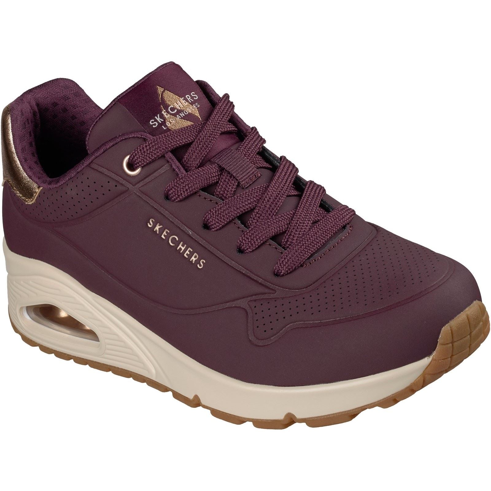 Skechers Uno - Golden Air Polyurethane Women's WINE Trainers