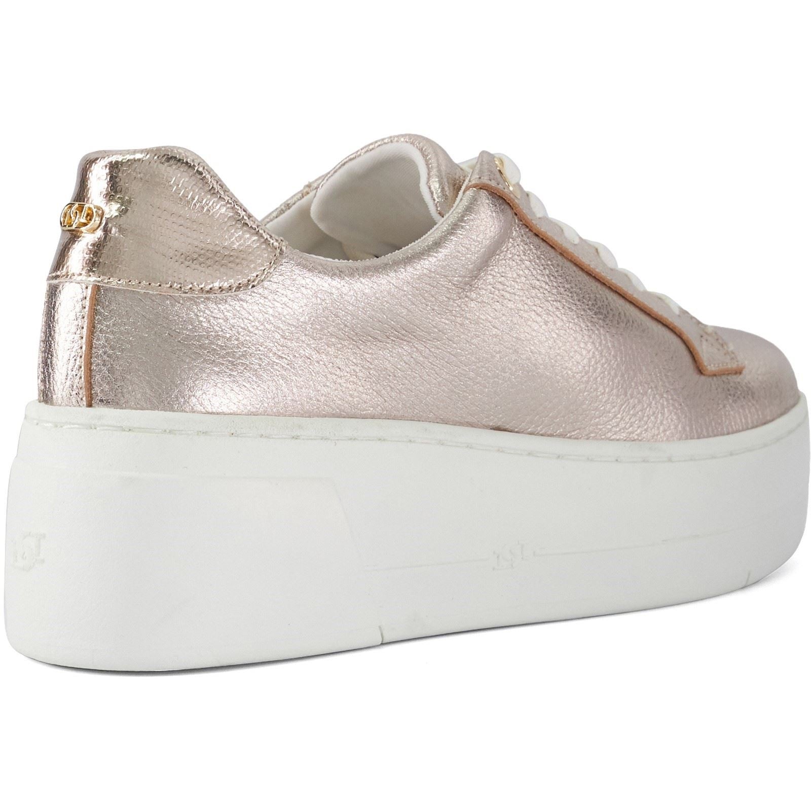 Dune Episode Leather Women's Gold Trainers