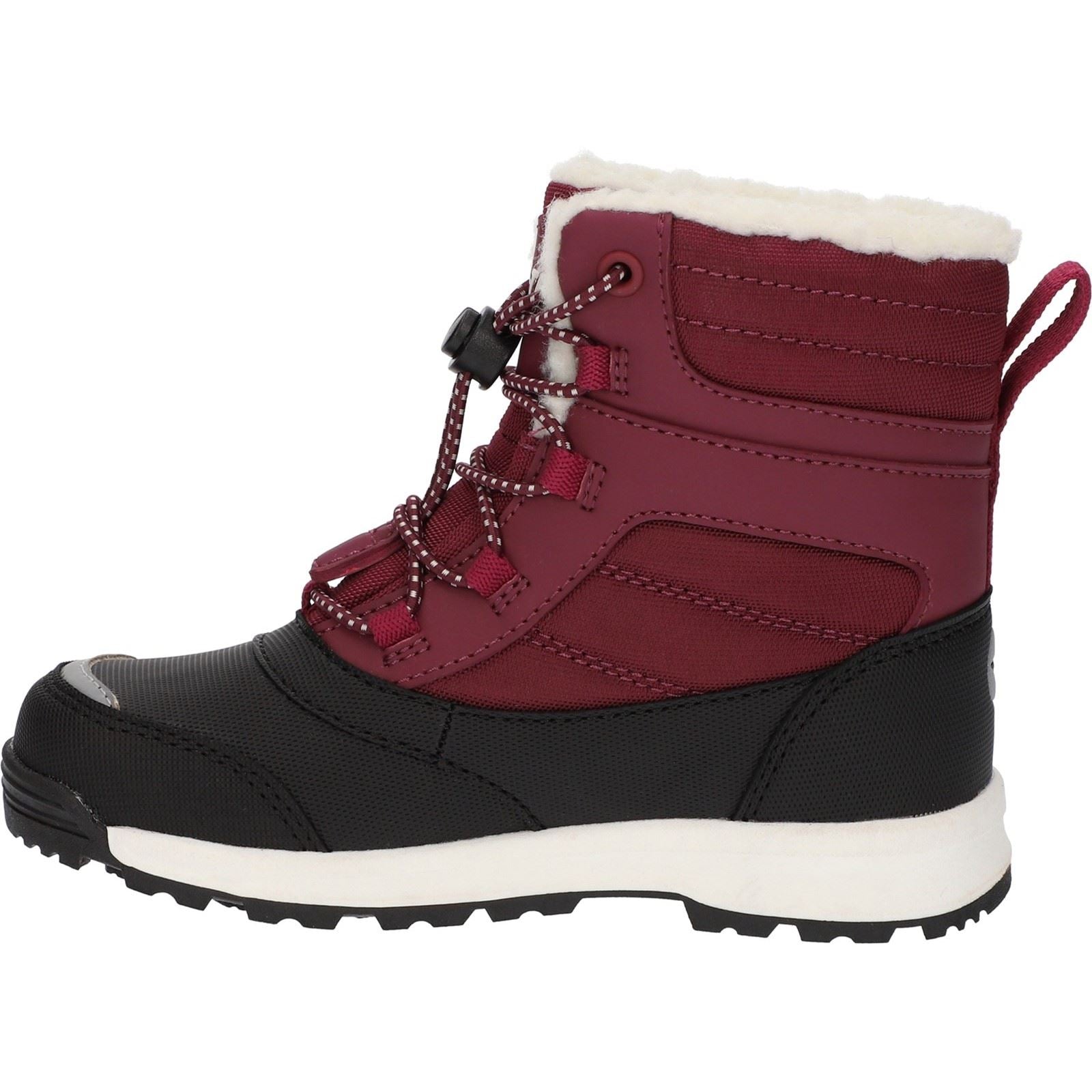 Hi-Tec Kids Leo Nylon Berry Winter Mid Calf Boots