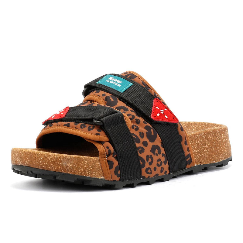 Flower Mountain Niwa Nylon Leopard Slides