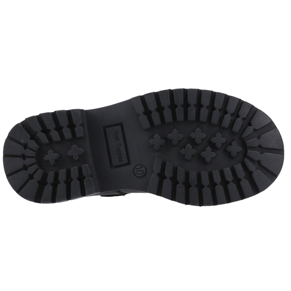 Hush Puppies Aurora Junior Leather Black Shoes