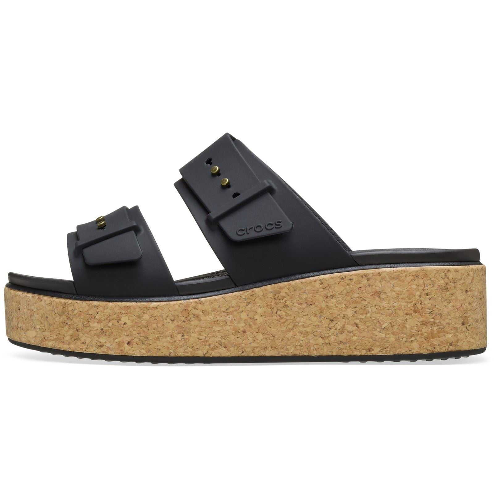 Crocs Brooklyn Buckle Women's Black Sandals