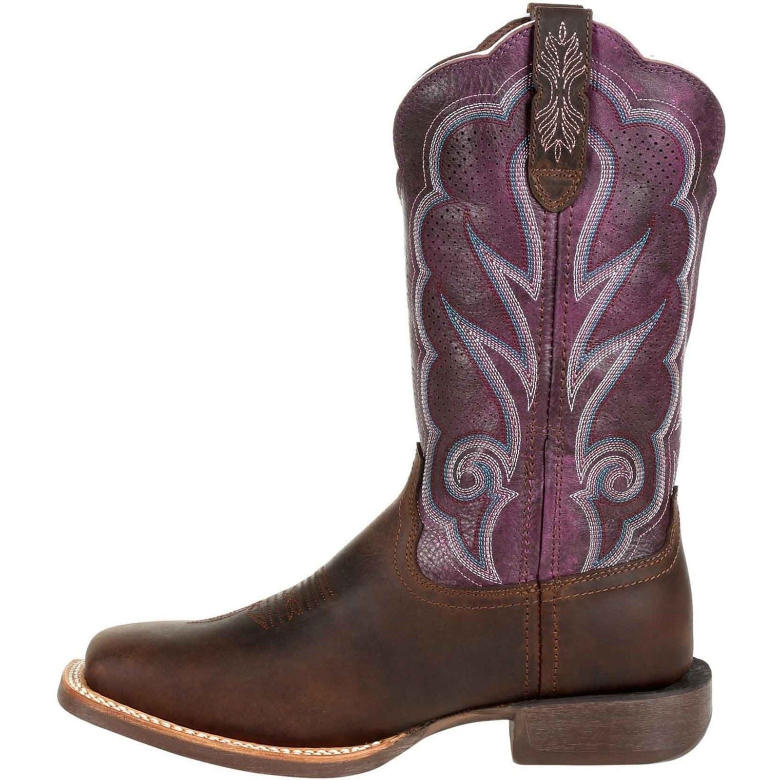 Durango Lady Rebel Pro Leather Women's Oilded Brown/Plum Boots
