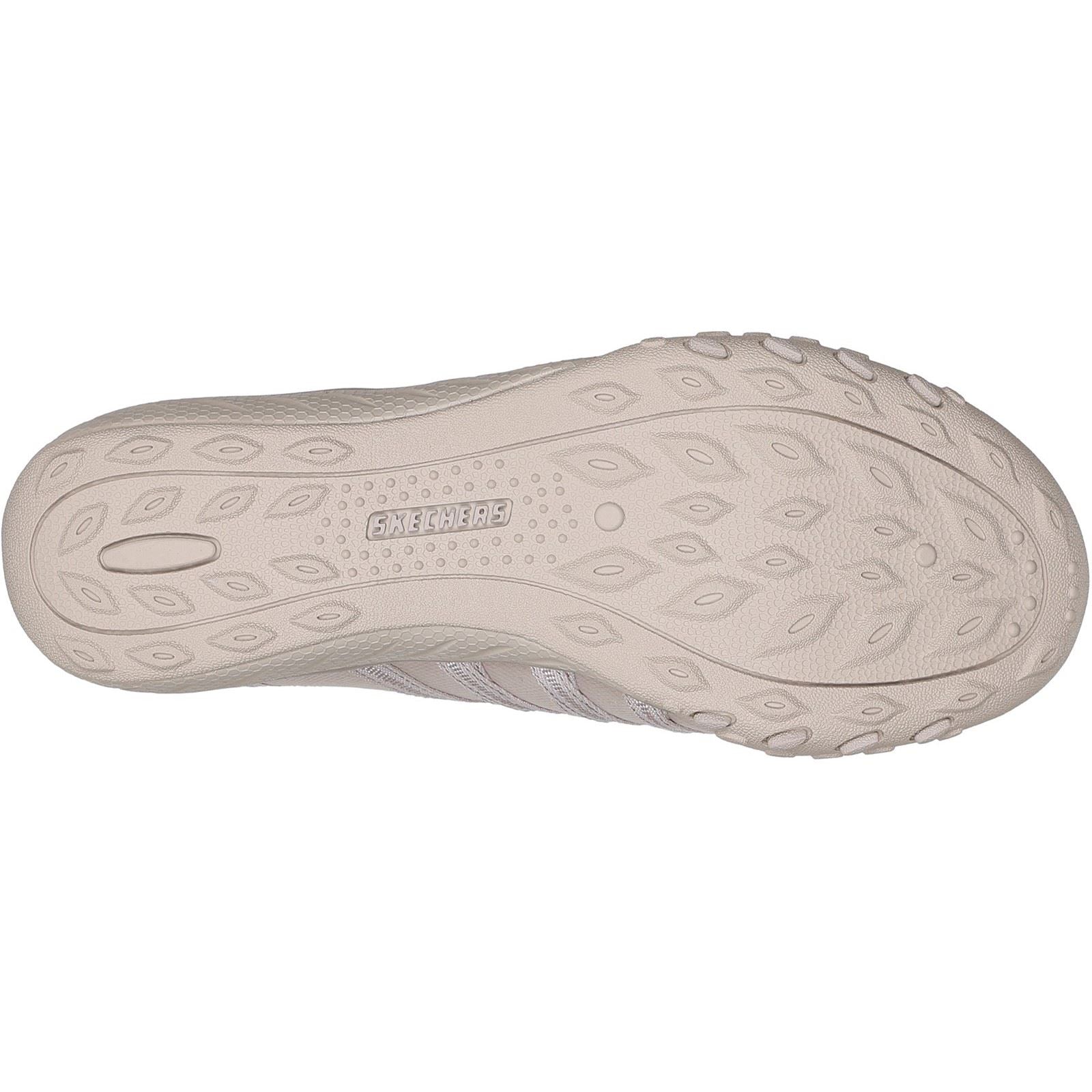 Skechers Breathe-Easy Roll-With-Me Knit Mesh Women's Taupe Trainers