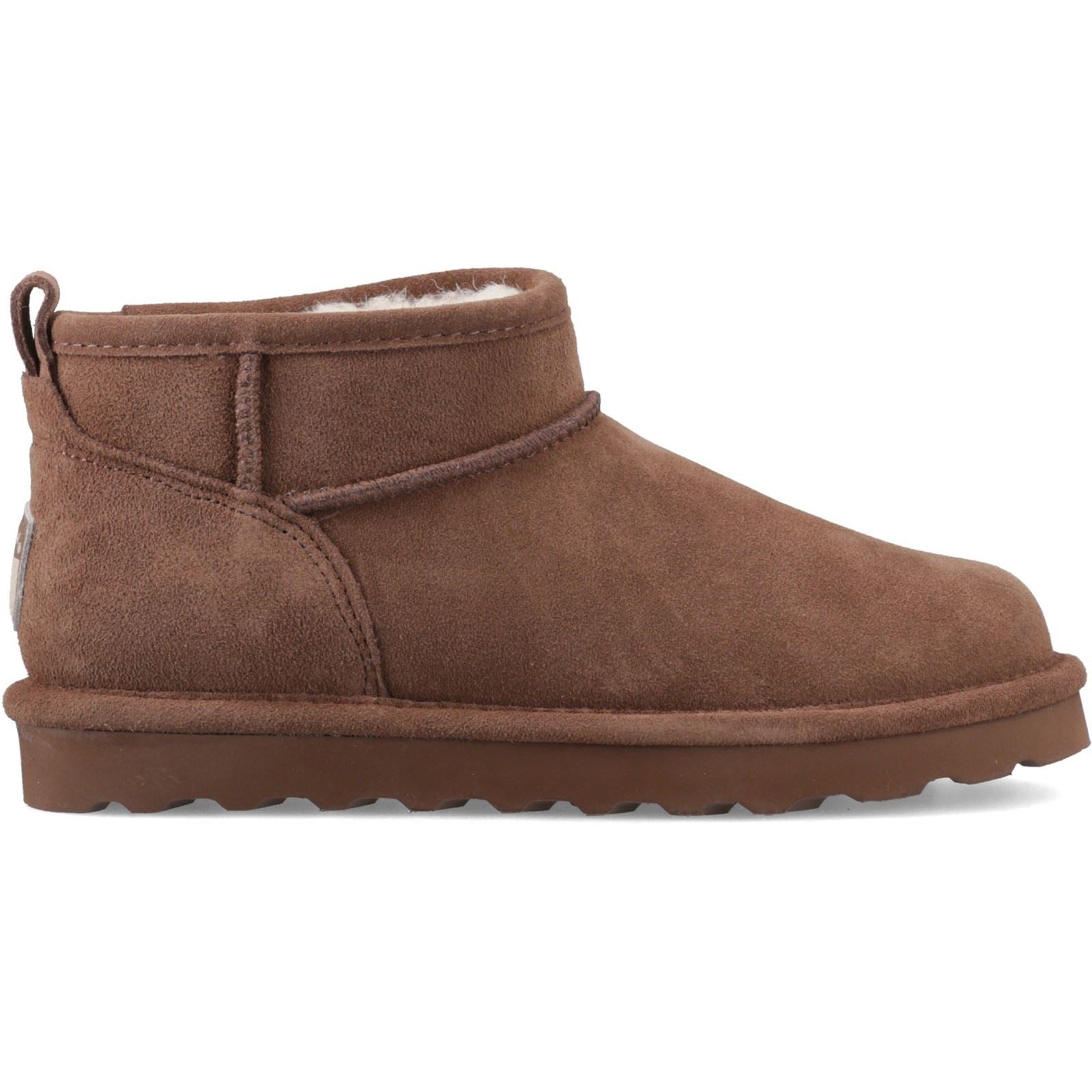 Bearpaw Shorty Suede Women's Cocoa Winter Ankle Boots