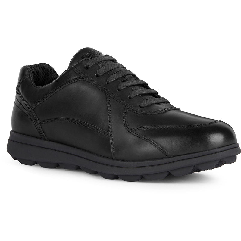 Geox U SPHERICA EC12 Leather Bovine Full Grain Men's Black Trainers