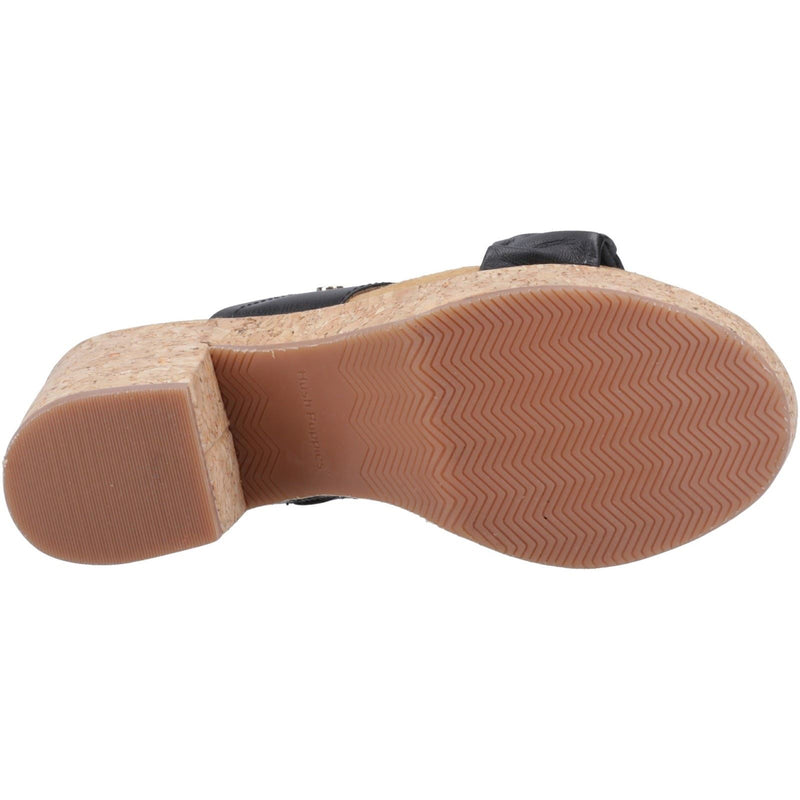 Hush Puppies Poppy Leather Women's Black Sandals