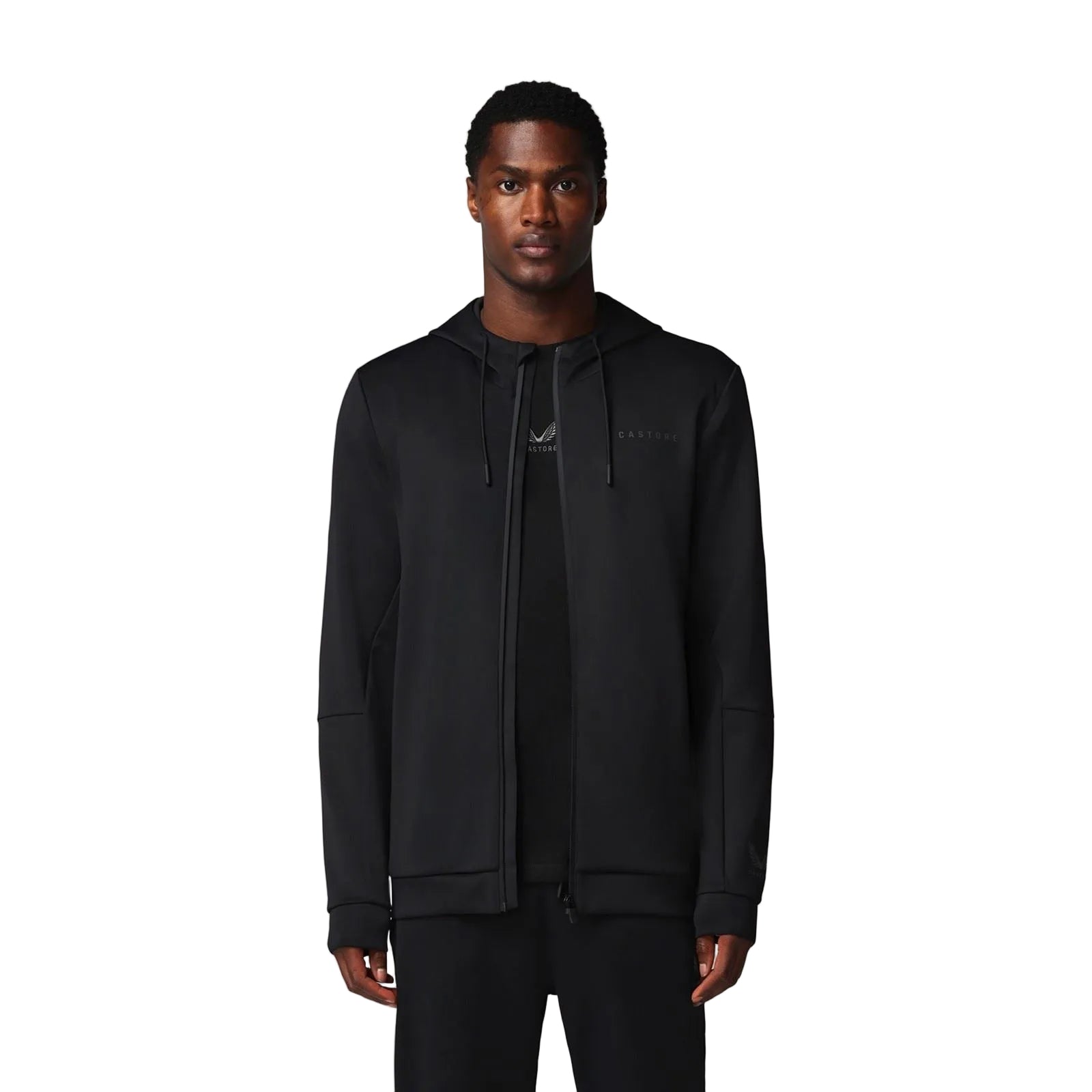 Castore Flex Full Zip Men's Black Hooded Sweatshirt