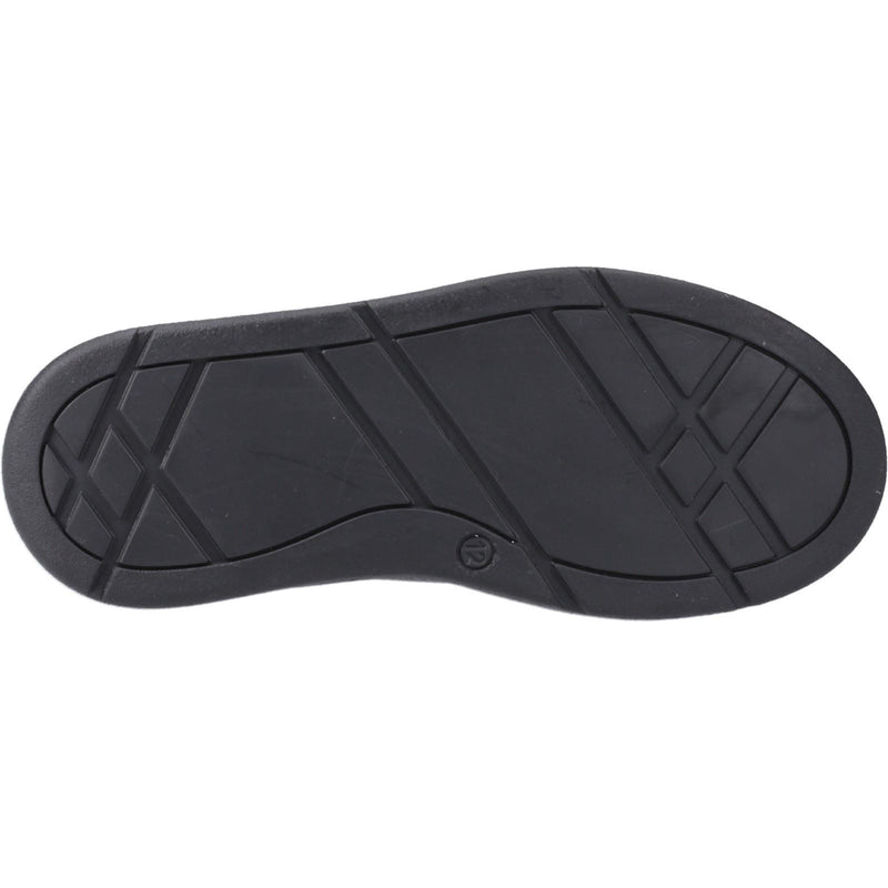 Hush Puppies Ronan Mocc Leather Junior Black Moccasins Shoes