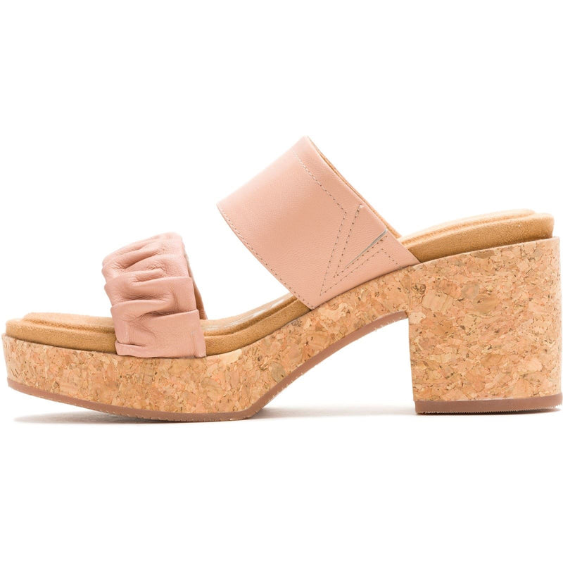 Hush Puppies Poppy Leather Women's Cafe Creme Sandals