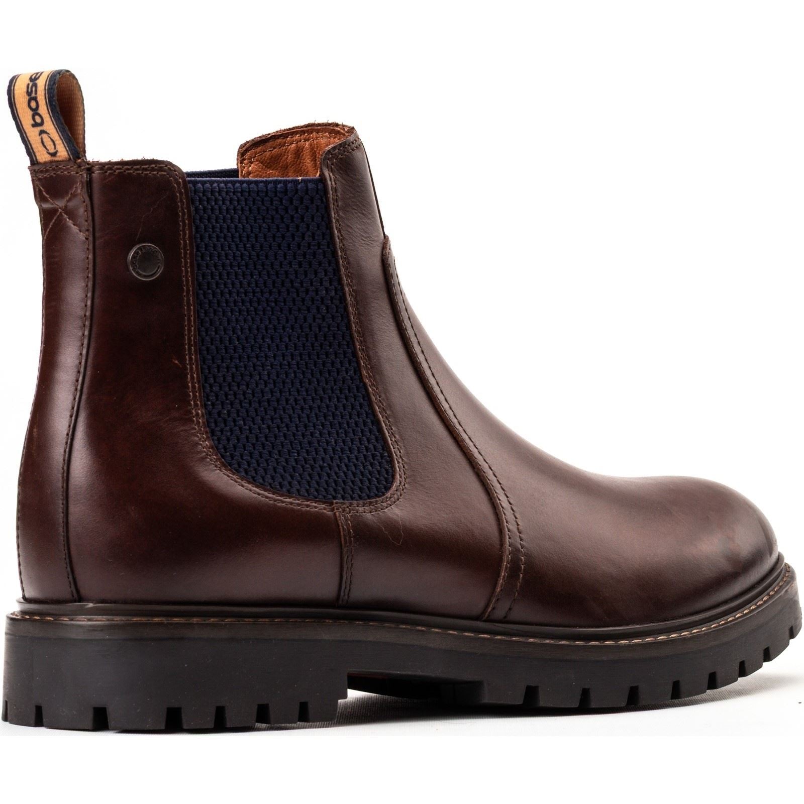 Base London Zinc Leather Men's Brown Boots