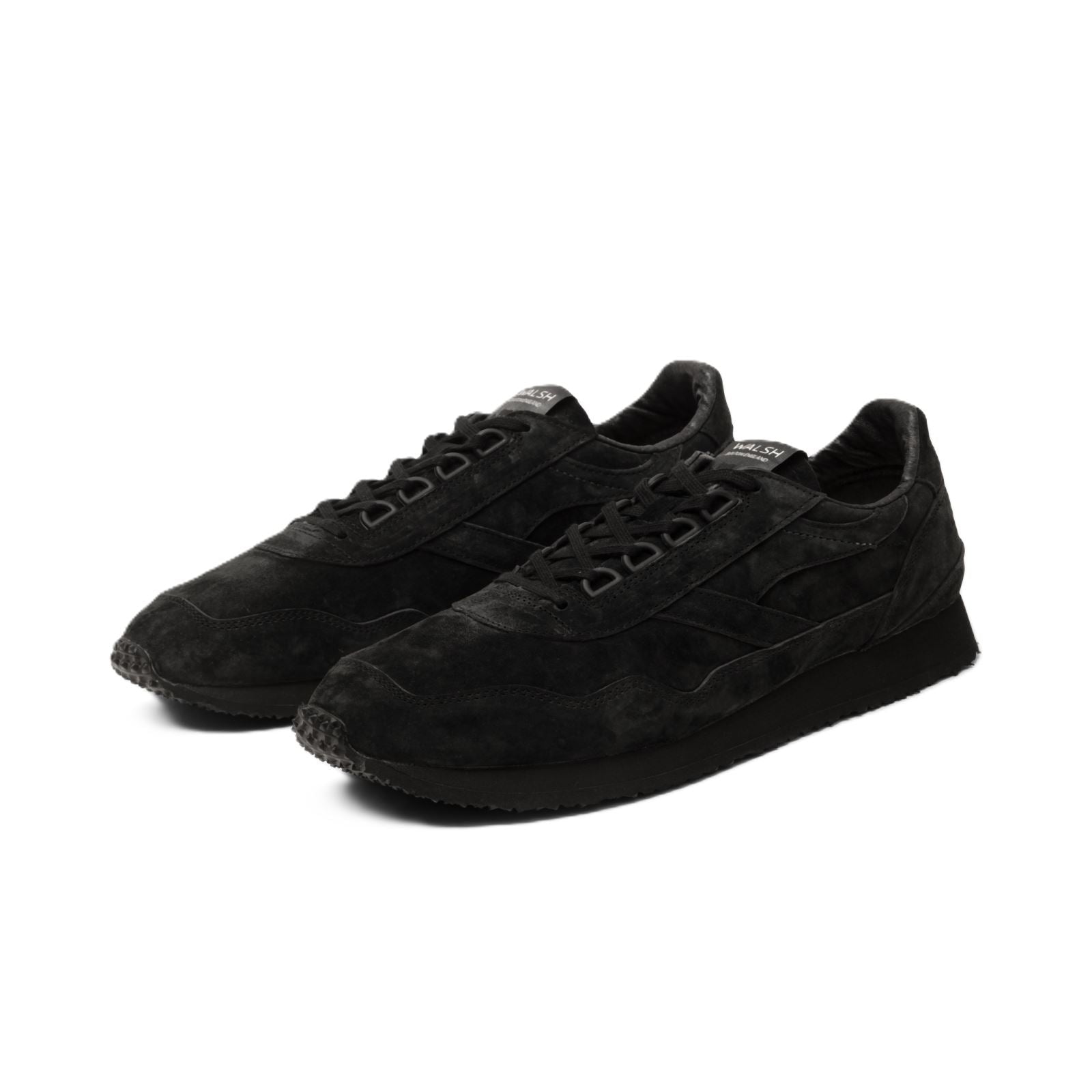 Walsh Ensign Leather Men's Black Trainers