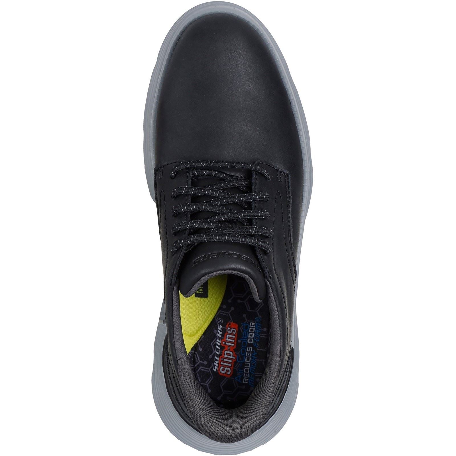 Skechers Garza Duran Leather Men's Black Trainers