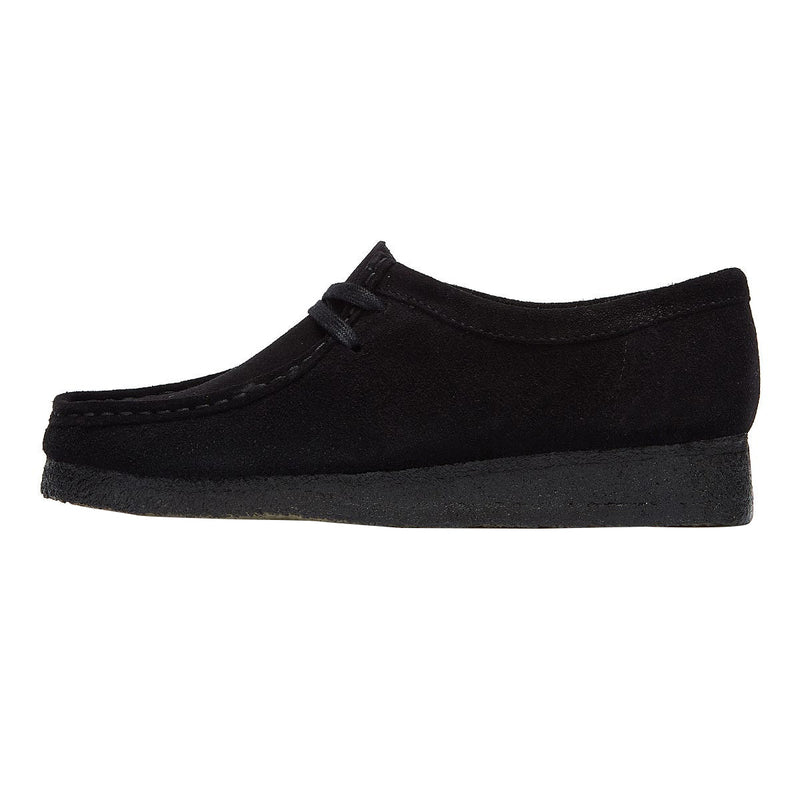 Clarks Originals Wallabee Suede Womens Black Shoes