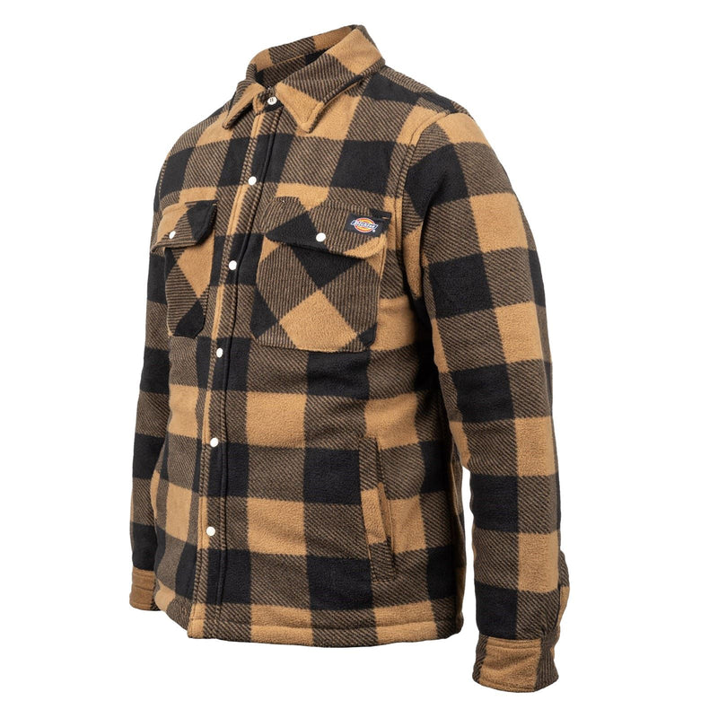 Dickies Portland Polyester Men's Khaki Casual Shirt