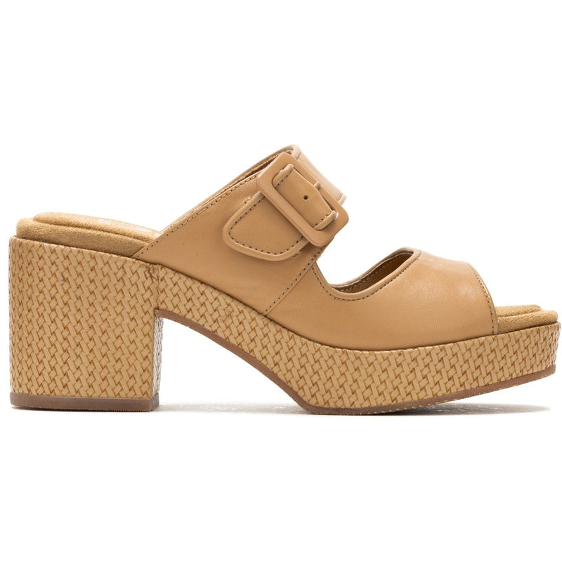 Hush Puppies Poppy Leather Women's Tan Sandals