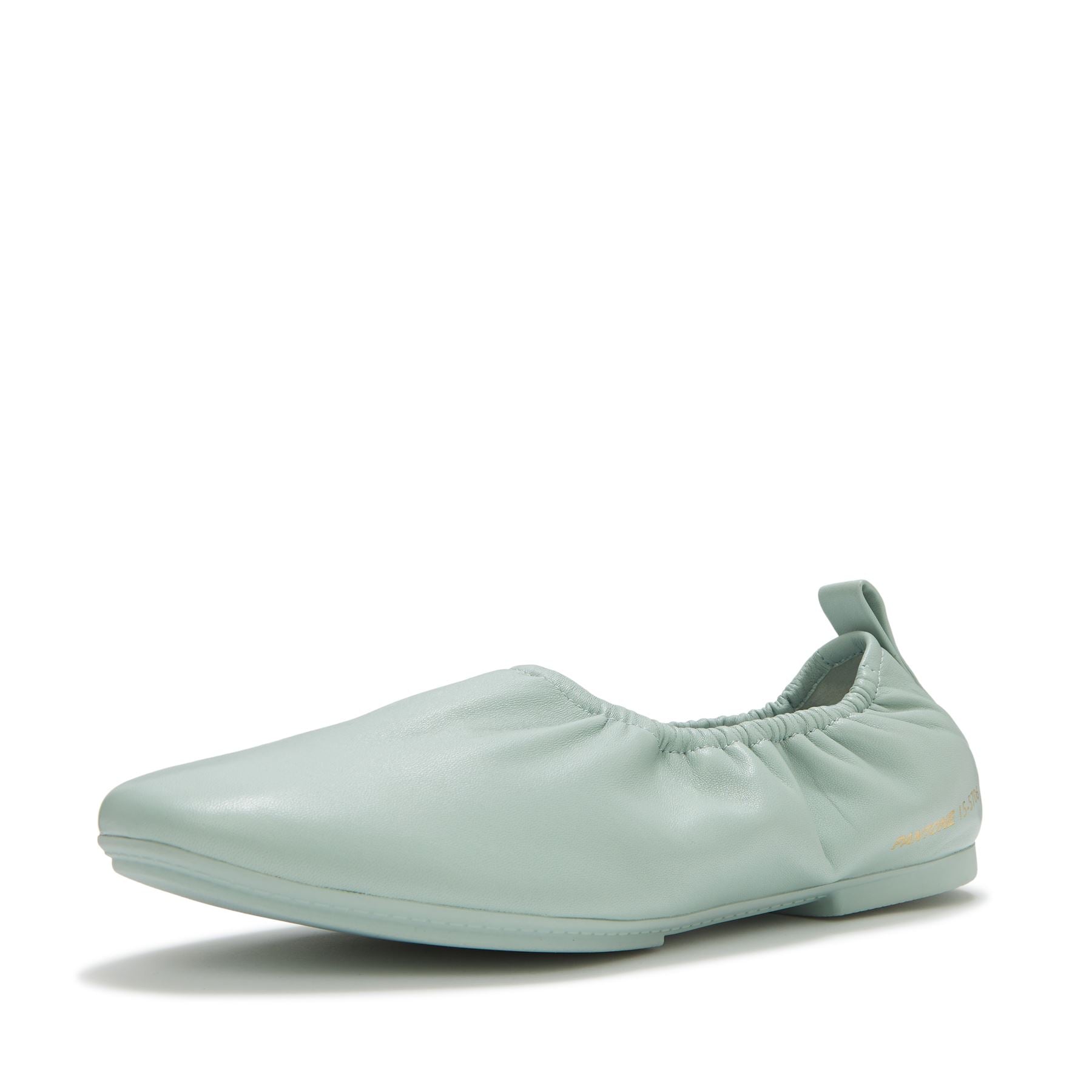 FitFlop X Pantone Delicato Ballerina Leather Women's Green Shoes