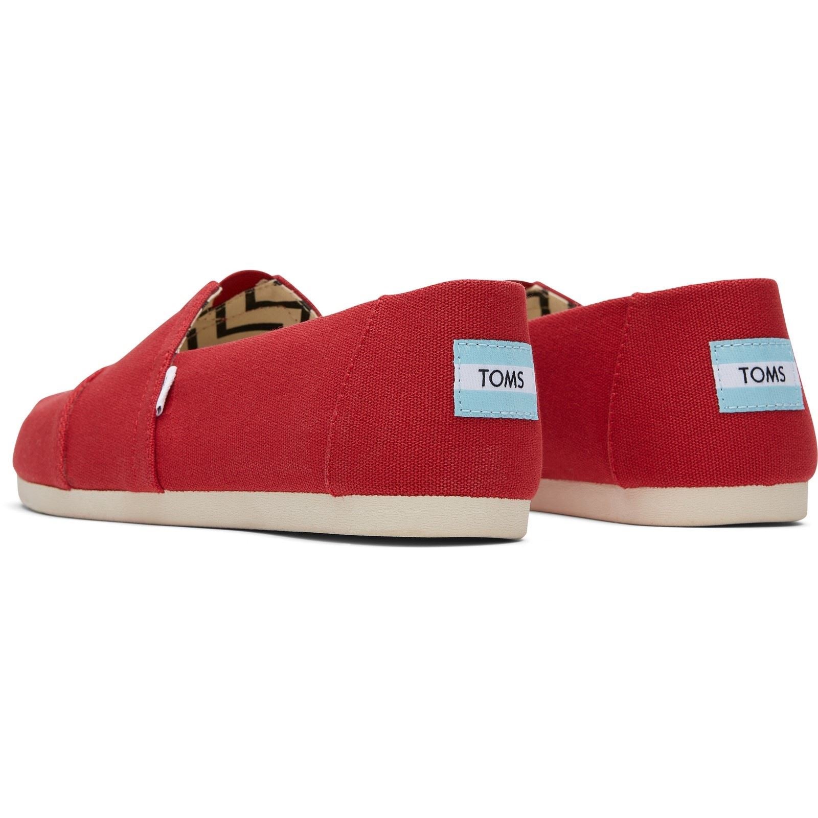 TOMS Alpargata 100% Cotton Men's Red Espadrilles
