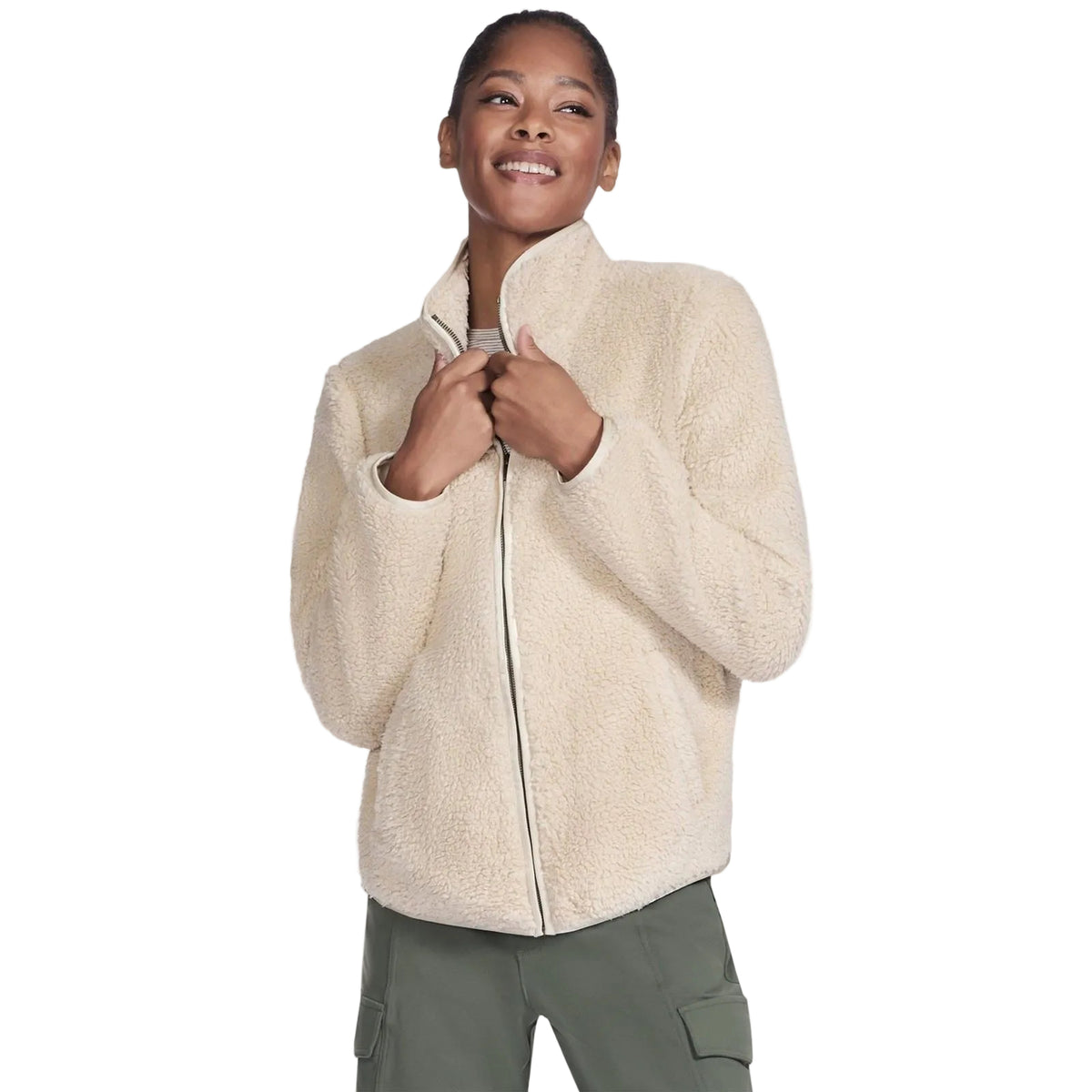 Skechers Skech-Sherpa Women's Natural Fleece Jacket