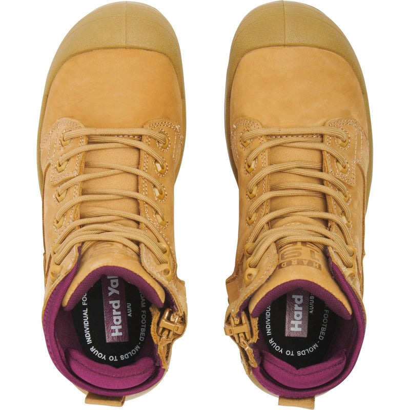Hard Yakka Legend Leather Women's Wheat Safety Boots